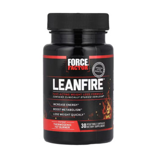 Force Factor, LeanFire®, กระตุ้นการเผาผลาญไขมันและมีส่วนช่วย…