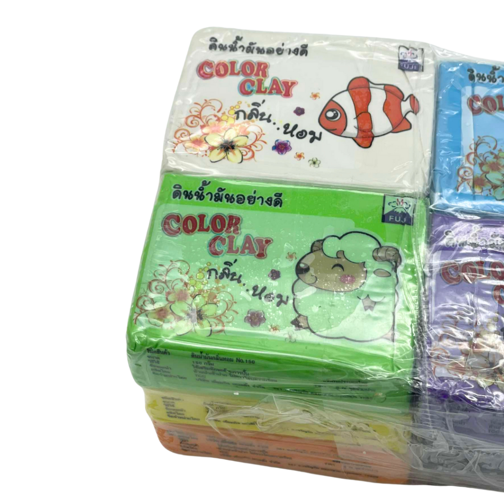 ดินน้ำมันไร้สารพิษ FUJI NO.150 (NON-TOXIC CLAY) 12 ก้อน/แพ็ค ราคา ถูกที่สุด ดีลบีเคเค แกลเลอรีภาพที่ 3
