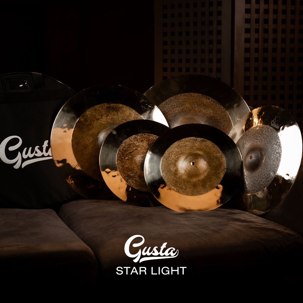 Gusta STAR LIGHT China 16 / 18 inch ฉาบกลองชุด16/18 นิ้ว Music Arms