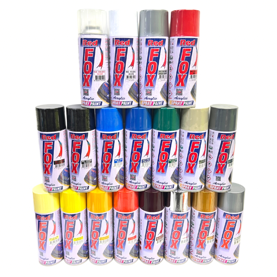 สีสเปรย์ RED FOX มีสีหลายหลายให้เลือก