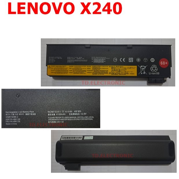 BATTERY LENOVO X240 X250 X260 X270 / แบตเตอรี่โน๊ตบุ๊คลีโนโว่ เทียบ (OEM)