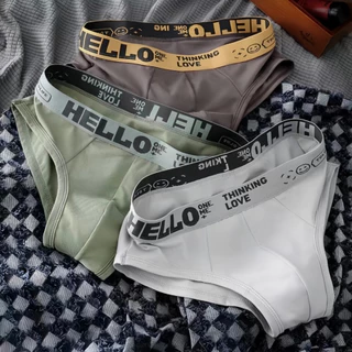 #243 Hello กางเกงในตัววี คุณภาพสูงกว่าท้องตลาด V-Shape ทนทาน เนื้อผ้านิ่ม รูปแบบที่ดี สวมใส่สบาย กางเกงในผู้ชาย