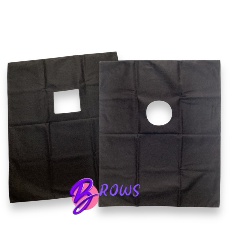ผ้าคลุมสักปาก คลุมสำหรับสักเฉพาะส่วน คลุมสัก มีสองด้านดำ และ เขียว ผ้า cotton 100%