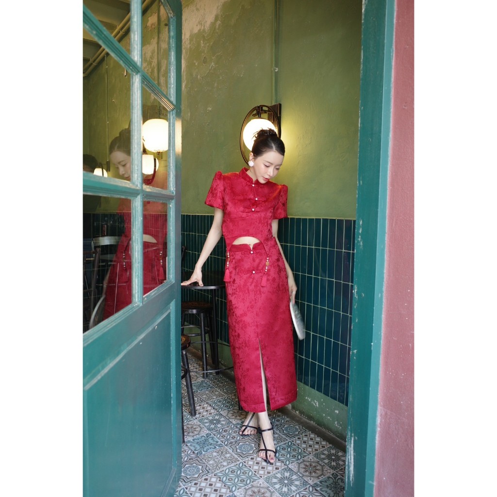 VN5622 >> 📸 VENUS QIPAO SET - TOP WITH SKIRT 📸