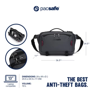 Pacsafe EXP 12" Anti-Theft Sling Crossbody กระเป๋ากันขโมย กระเป๋าสะพายสลิง สำหรับเดินทางและใช้งานทุกวัน