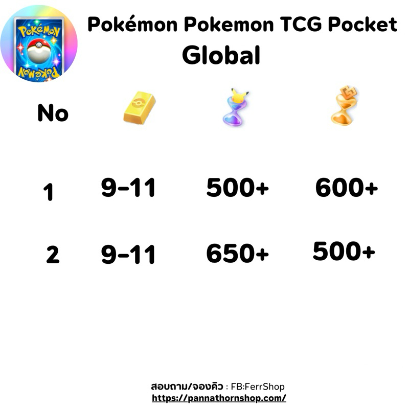 การ์ดเกม Pokémon Pokemon TCG Pocket มีเก็บปลายทาง P1