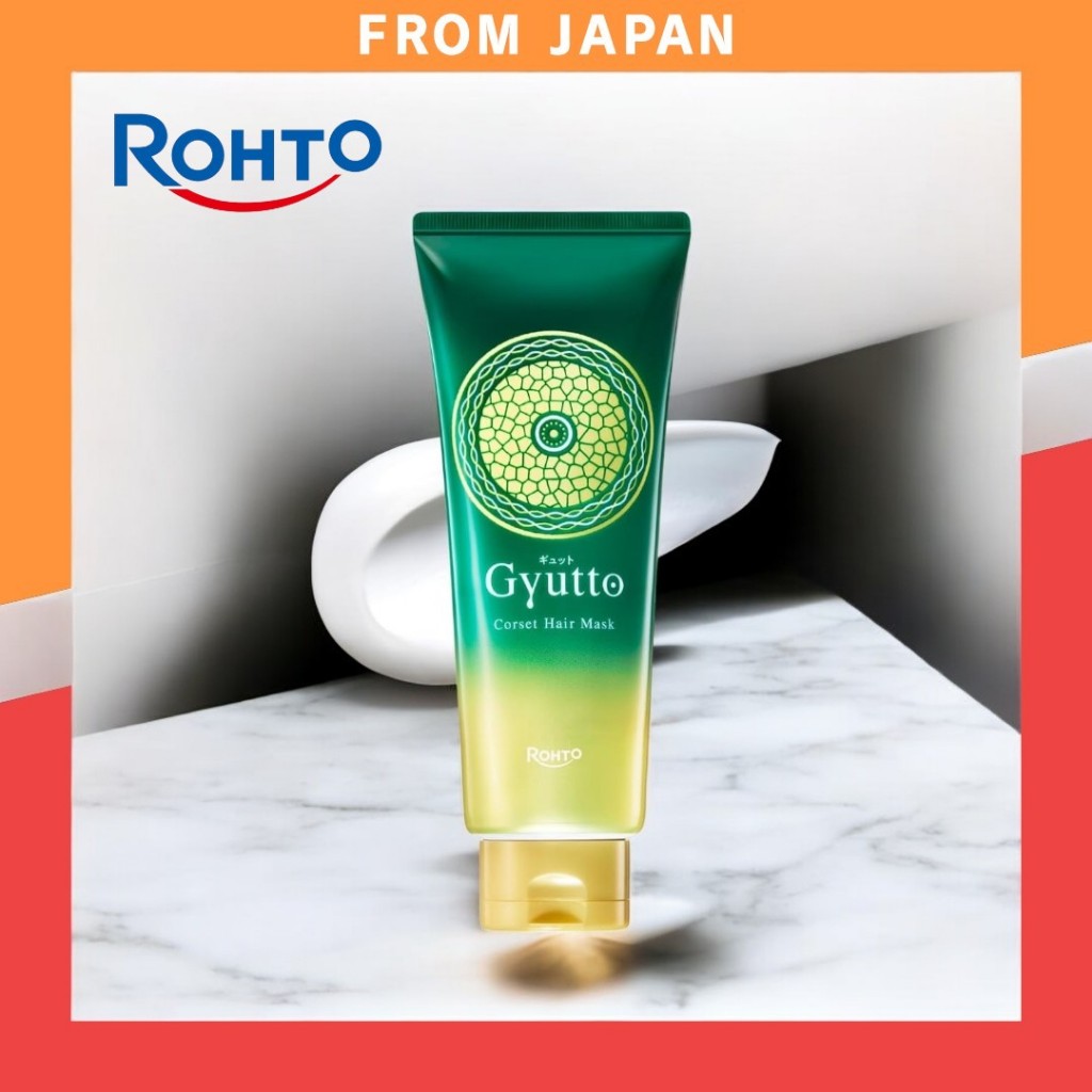 Gyutto Corset Hair Mask - Repair & Smoothing Treatment for Damaged Hair (200g & Mini Size 30g)