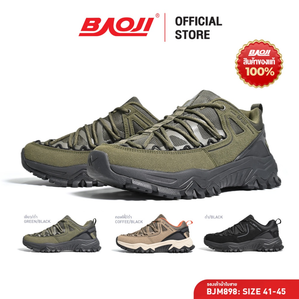 BAOJI บาโอจิ รองเท้าผ้าใบ รองเท้าเอาท์ดอร์ผู้ชาย รุ่น BJM898,ECM104