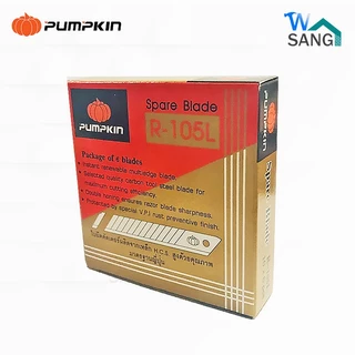 ใบมีดคัตเตอร์ รุ่น ใบใหญ่ PUMPKIN R-105L 60 ใบ/กล่อง @wsang
