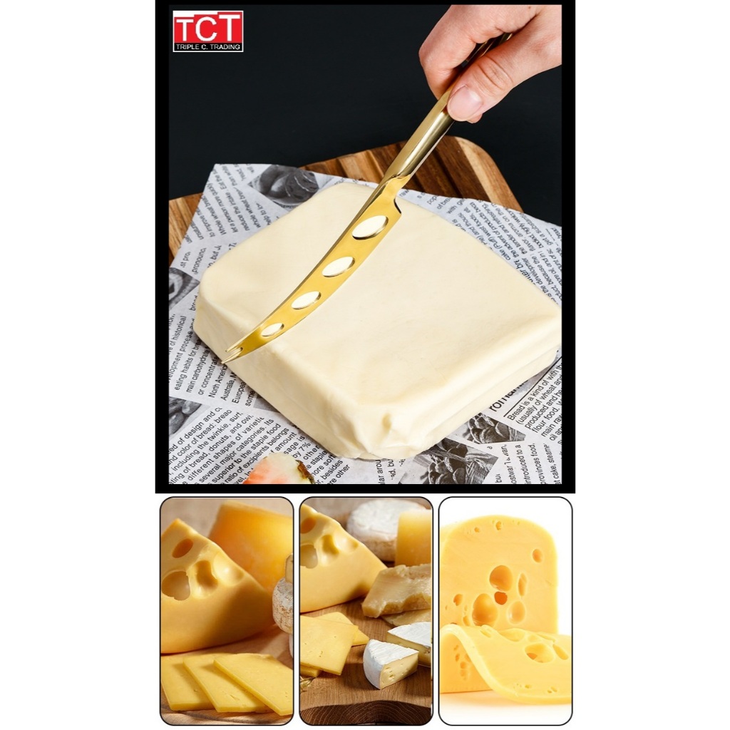 มีดชีส มีดตัดชีสสแตนเลสอย่างดี ขนาด 22.2 ซม. Cheese Knife / Pronged Knife - รูปที่ 7