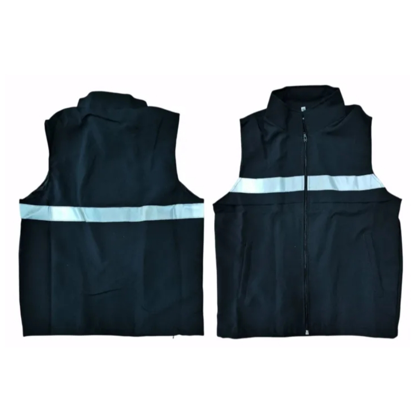 เสื้อกั๊ก สีดำ ติดแถบสะท้อนแสง แบบไม่มีตีนตุ๊กแก!! ราคา ถูกที่สุด ดีลบีเคเค แกลเลอรีภาพที่ 3