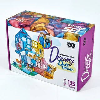 Magnetic Tiles Dreamy Dollhouse 135 pieces ตัวต่อแม่เหล็กบ้านตุ๊กตาชวนฝัน 135 ชิ้น