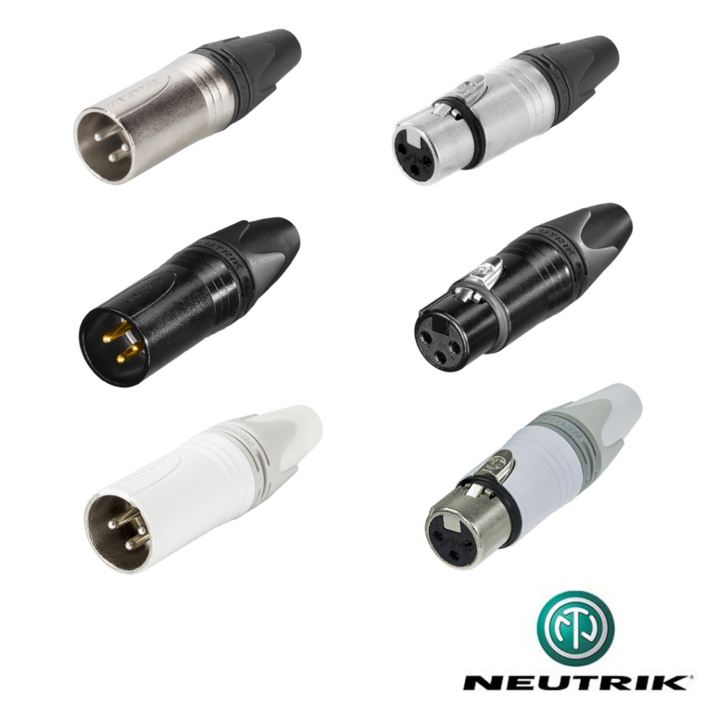 ปลั้ก XLR Neutrik นิวทริค NC3MXX NC3MXX-B NC3MXX-WT NC3FXX NC3FXX-B NC3FXX-WT