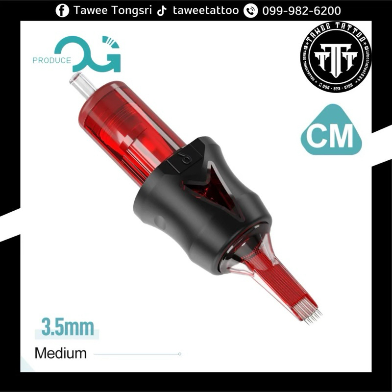 OG CARTRIDGE RED เบอร์ CM รหัส 10 (1 กล่อง 10​ เล่ม​)