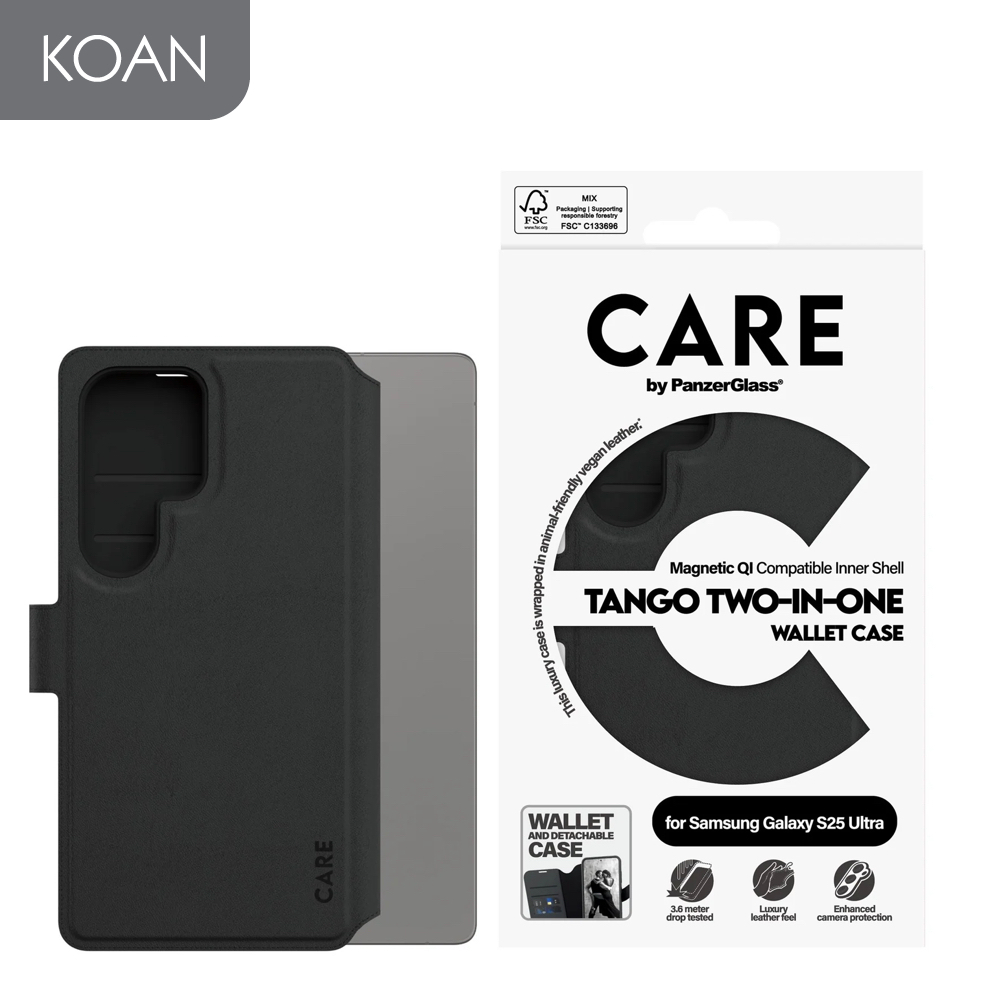 CARE by PanzerGlass Tango Two-in-One Wallet with M@gsafe for Samsung S25 / S25 Plus / S25 Ultra