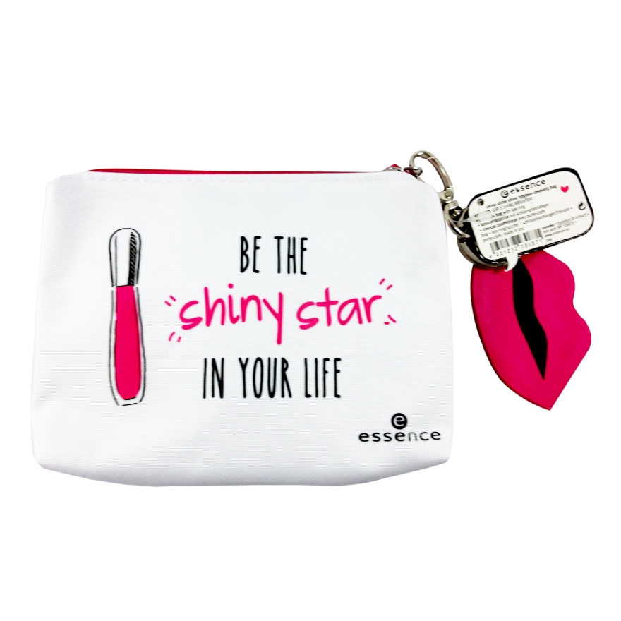 essence shine shine shine lipgloss cosmetics bag