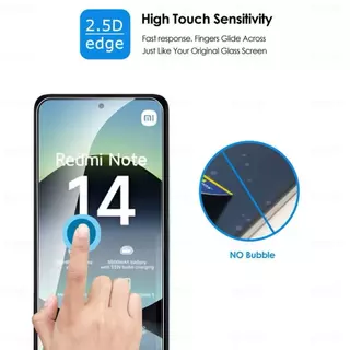 ฟิล์มกระจกนิรภัย สำหรับXiaomi Redmi Note14 Pro Poco X6 X7 Redmi Note13 Pro Note12 Note12Pro Plus Redmi 12 12C เต็มจอ