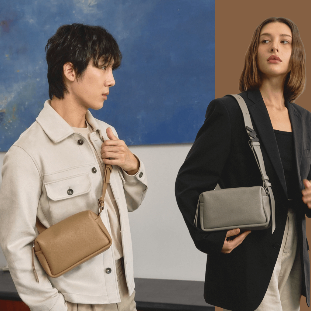 Wander 4-Way Sling Bag ผลิตจากหนังแท้ 100% Genuine Leather