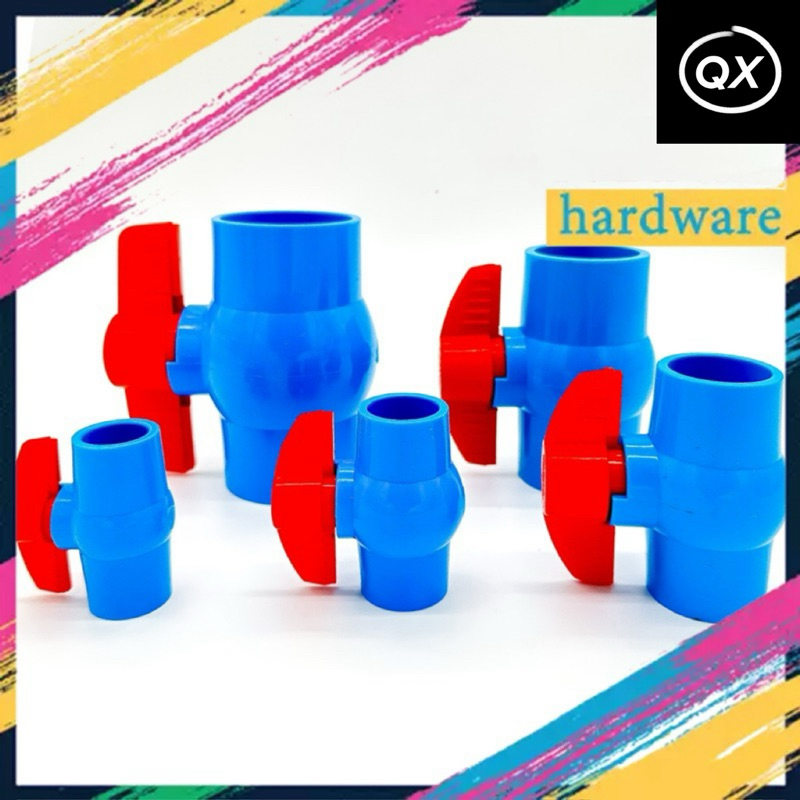 บอลวาล์ว PVC แข็งแรง ทนทาน ขนาด 1/2″, 3/4″, 1″ บอลวาล์ว ก๊อก วาล์ว บอลวาล์ว PVC – โปรปัง