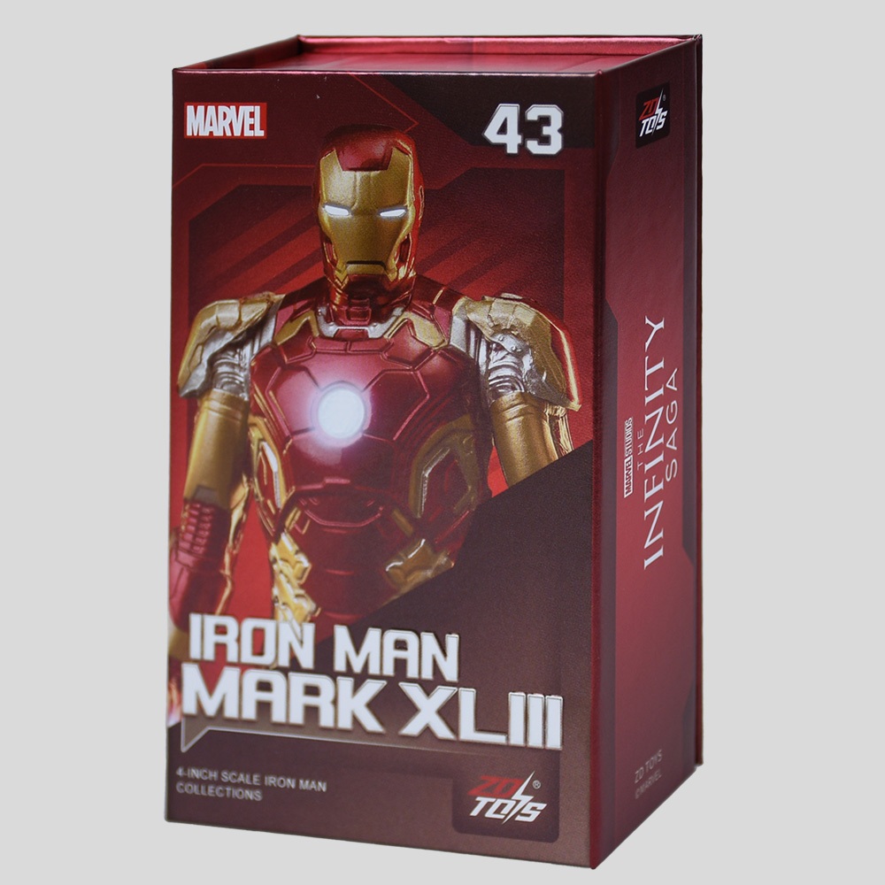 (ลิขสิทธิ์แท้) Set 4-inch Iron Man MK1-7 / MK42/MK43/MK45/MK46/MK50/Mk85 จาก ZD TOYS MARVEL THAILAND