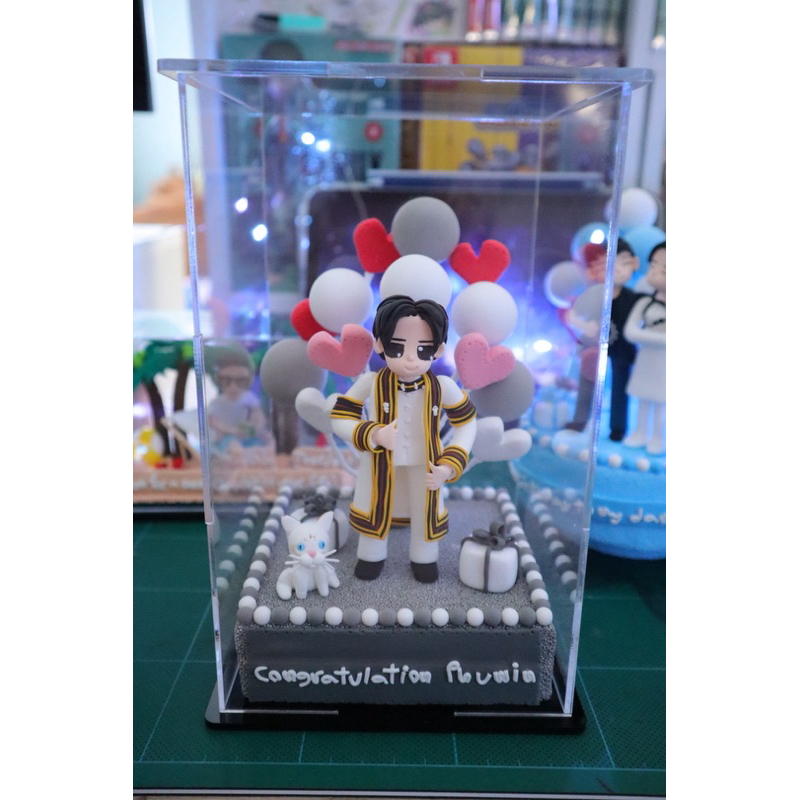 โมเดลของขวัญกล่องเหลี่ยม SL กล่องอะคริลิค ของขวัญรับปริญญา ของขวัญวาเลนไทน์ ของขวัญวันเกิด