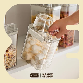 HomeyChoice โหลพลาสติกสำหรับใส่อาหาร Food Grade ปลอดภัย รุ่น 8080 , 8081 มี 2 ขนาด