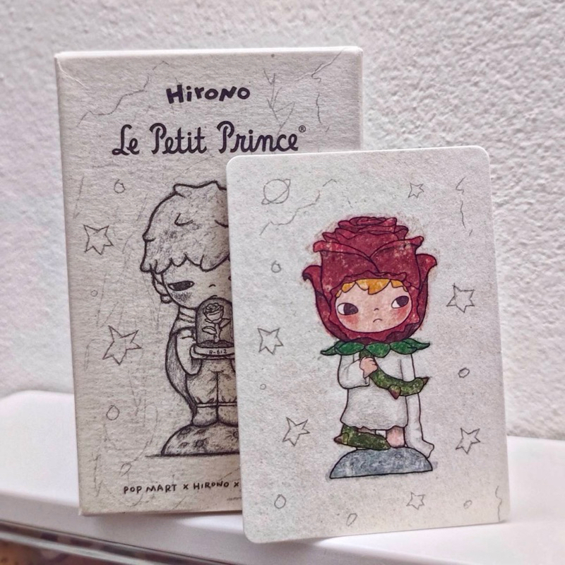 [ของแท้/พร้อมส่ง /ลดราคาพิเศษ] Pop Mart Hirono V. 7 Le Petit Prince Series Figures เจ้าชายน้อย กุหลาบ เช็คการ์ด ส่งด่วน