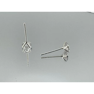 Amors jewelry : ต่างหูเพชร CZ สี่เหลี่ยม เงินแท้ 925 (ราคา 1 คู่)