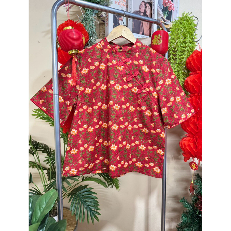 🪭เสื้อกี่เพ้าแขนสั้นไซร์ใหญ่🪭