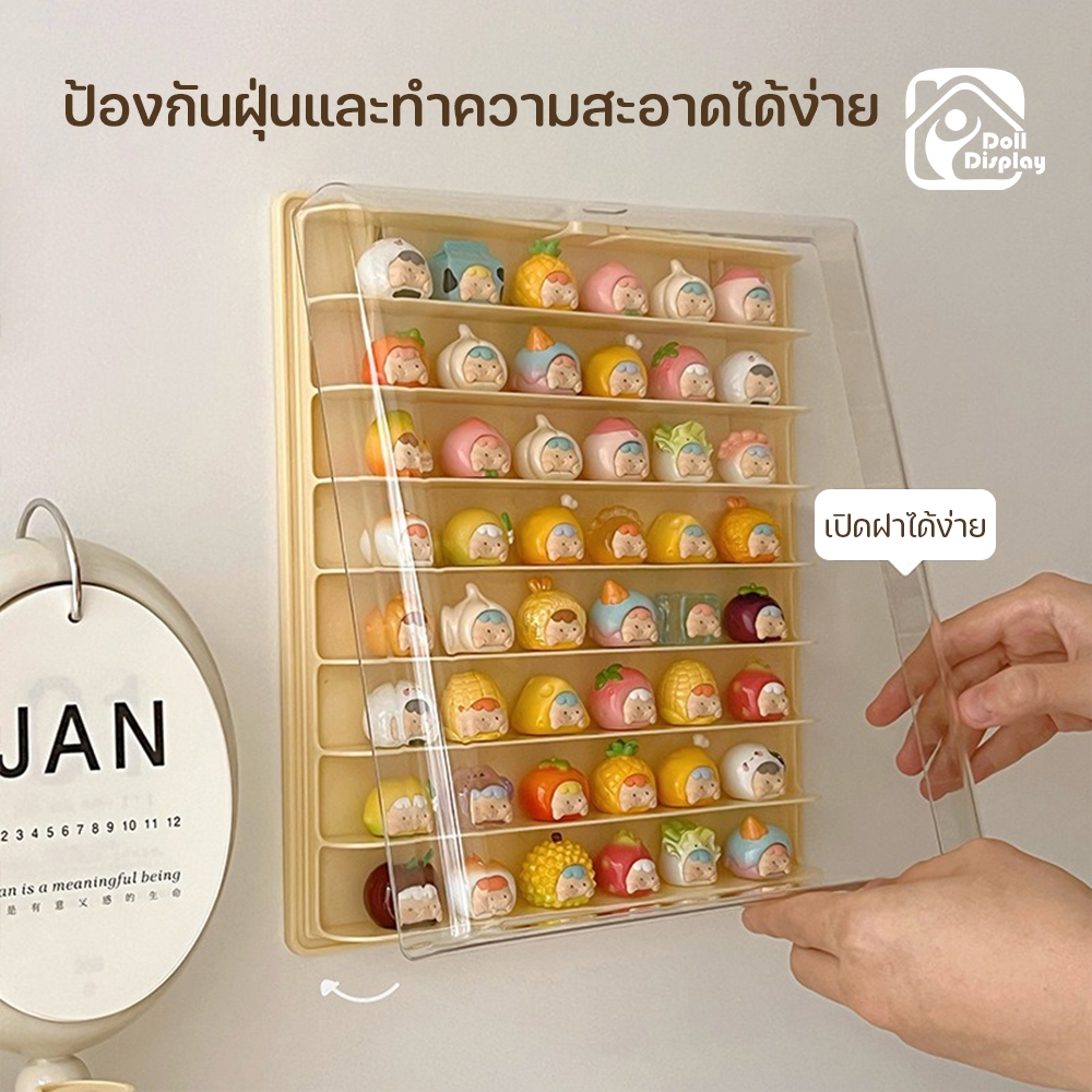 กล่องใส่โมเดล ตู้ใส่โมเดลติดผนัง กล่องใส่ art toy กล่องใสกันฝุ่นกันรอย ทันสมัยและเรียบง่าย ป้องกันการเกิดออกซิเดชัน - รูปที่ 2