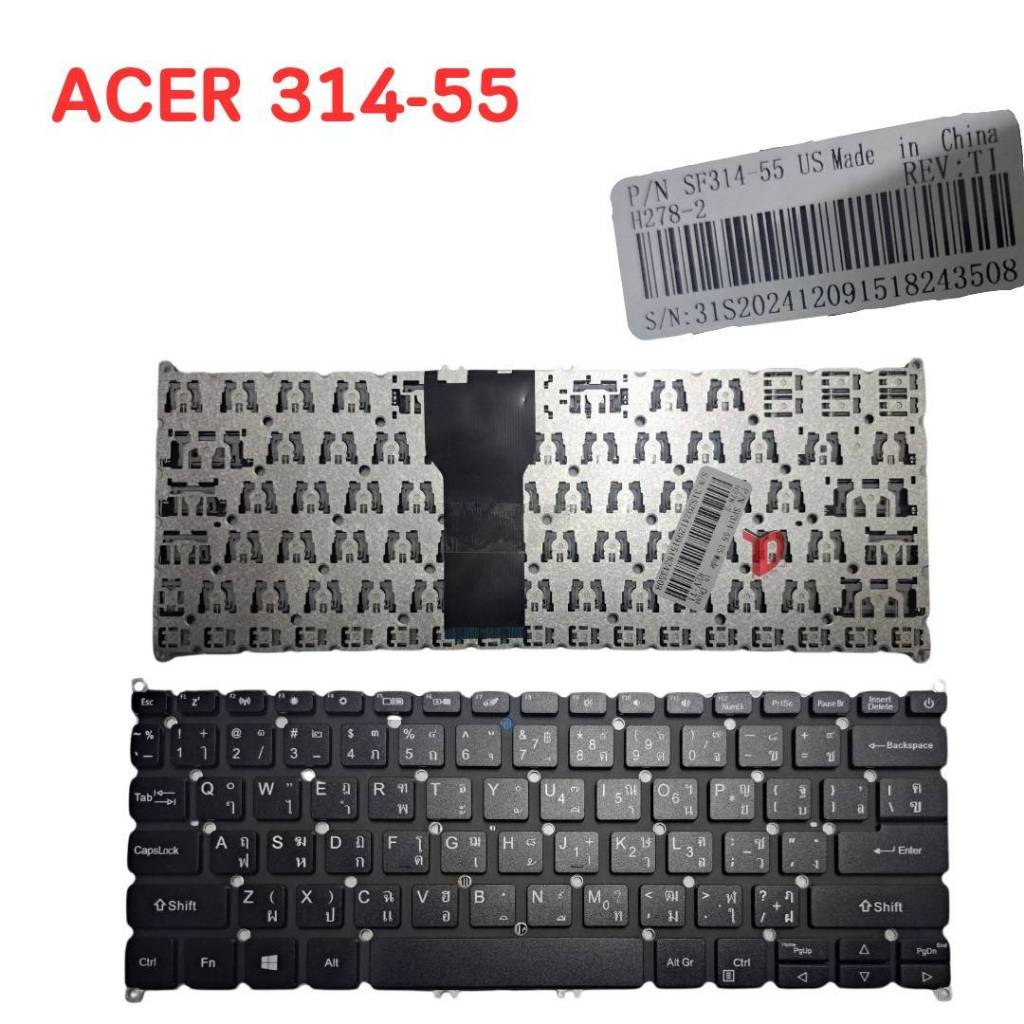 KEYBOARD ACER SWIF3 SF314-54 ใช้ได้กับรุ่น Acer SWIF 3 SF314-54 ASPIRE 3 A314-22