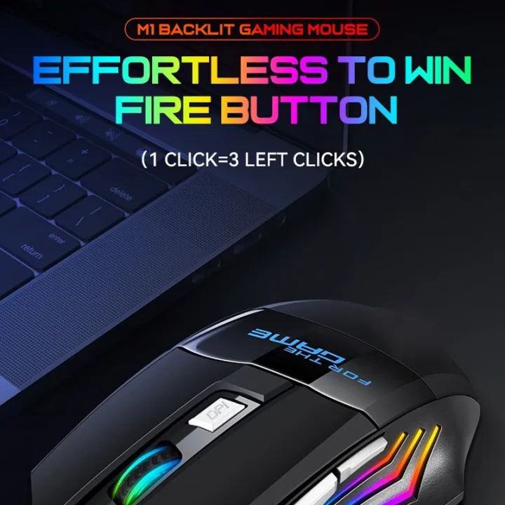 Xpanse เมาส์เกมมิ่ง เมาส์เล่นเกม เมาส์ออปติคอล RGB Gaming Mouse รุ่น MS-7 - ภาพย่อย 2