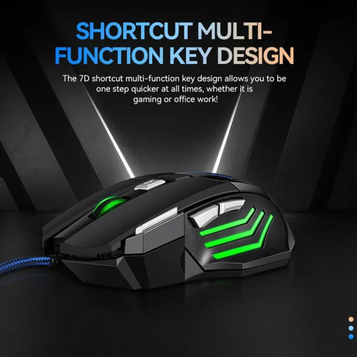 Xpanse เมาส์เกมมิ่ง เมาส์เล่นเกม เมาส์ออปติคอล RGB Gaming Mouse รุ่น MS-7 - ภาพย่อย 4