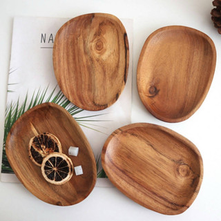OurHome [พร้อมส่ง] ถาดไม้อะคาเซีย Acacia wood tray พาเลทไม้ …