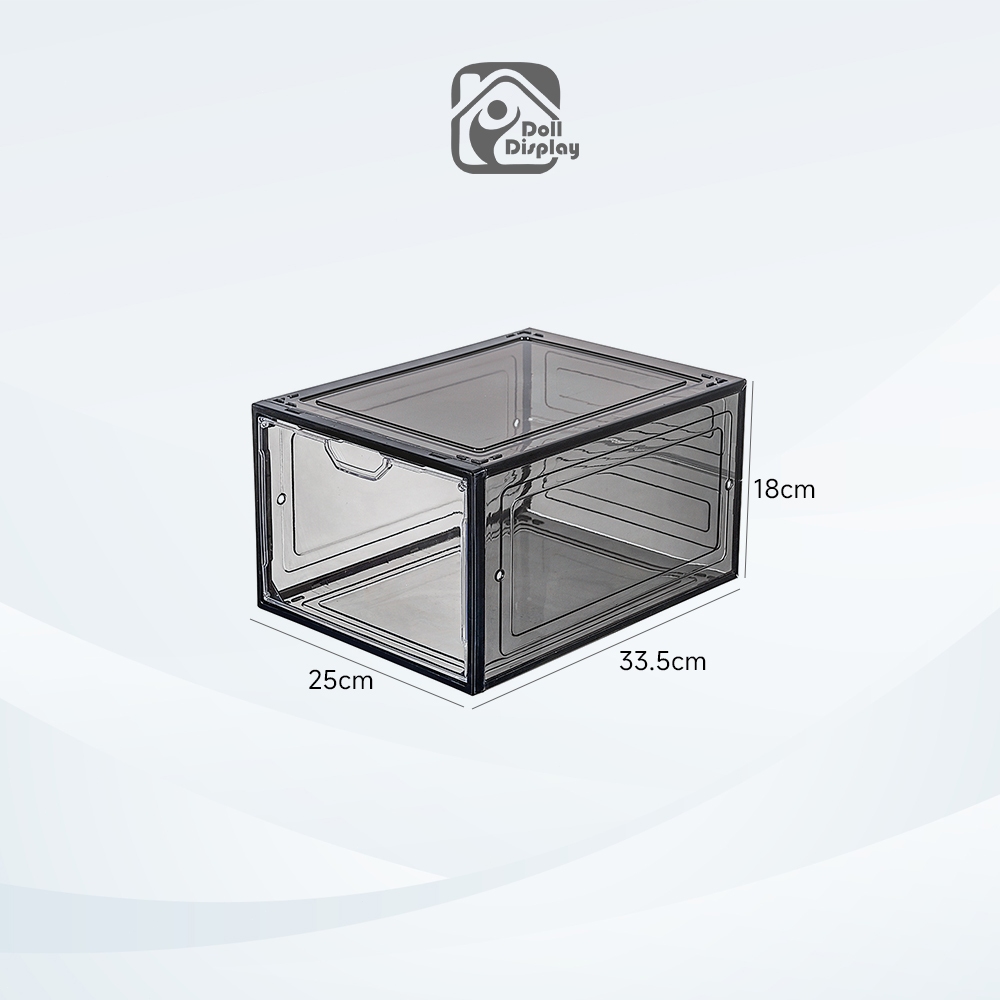 กล่องเก็บของ ที่เก็บรองเท้า  ชั้นวางรองเท้า วางรองเท้าได้หลายคู้ แบบใส 2pcs ความจุขนาดใหญ่กันฝุ่น แรงแบริ่งที่แข็งแกร่ง