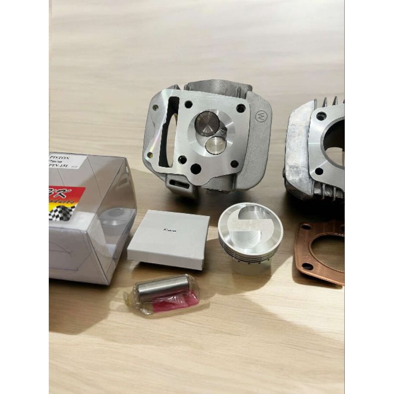 ชุดเสื้อฝา W125 และ W125i ปลาวาฬ ลูกสูบ LHK 57,59 สลัก 13 มิล 2 วาล์ว อุปกรณ์ครบชุด อะไหล่มอไซค์ สิน