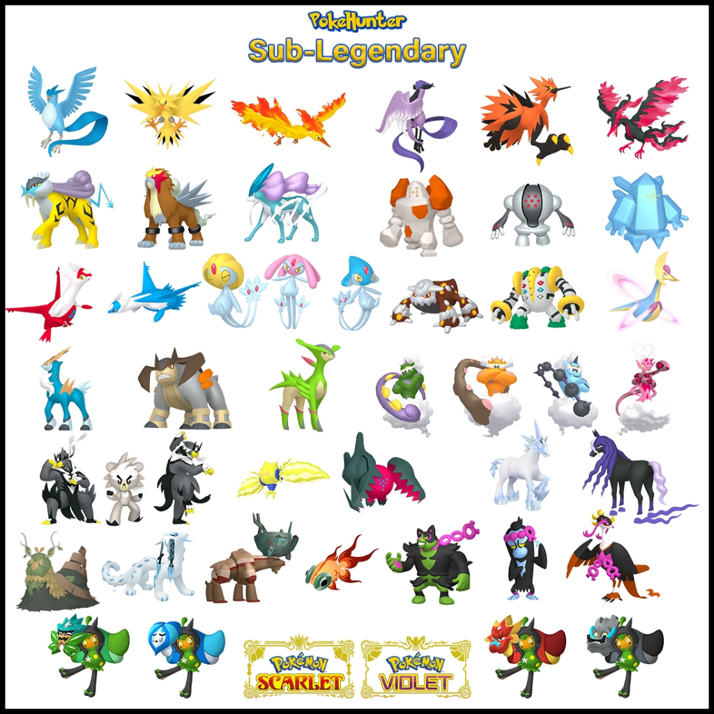 Pokemon Scarlet&Violet ALL Sub-Legendary