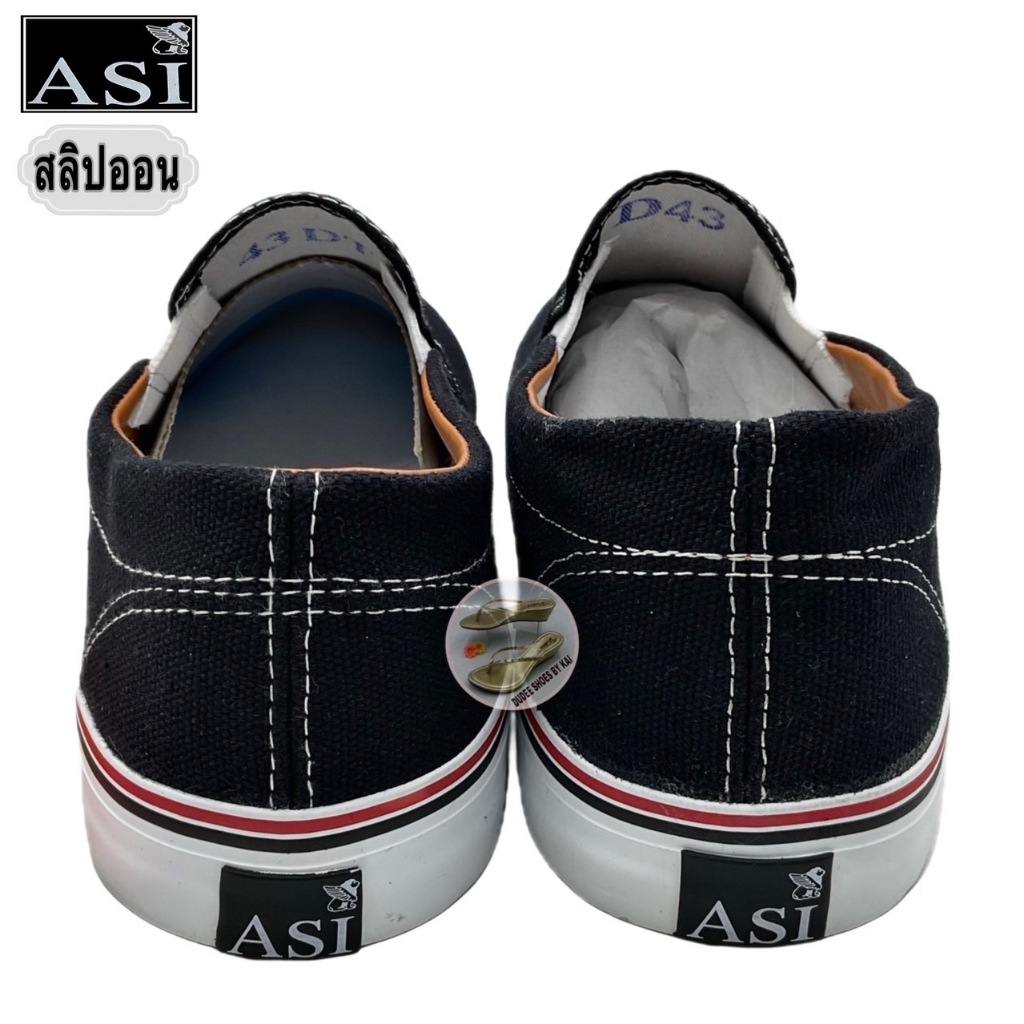 รองเท้าผ้าใบแบบสวม ASI SPORTS (สลิปออน) (SIZE 37-45)