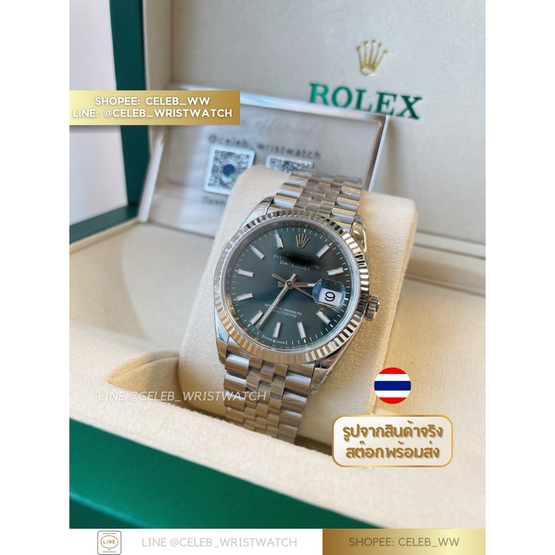 CWW • DATEJUST MINT GREEN 36 MM.