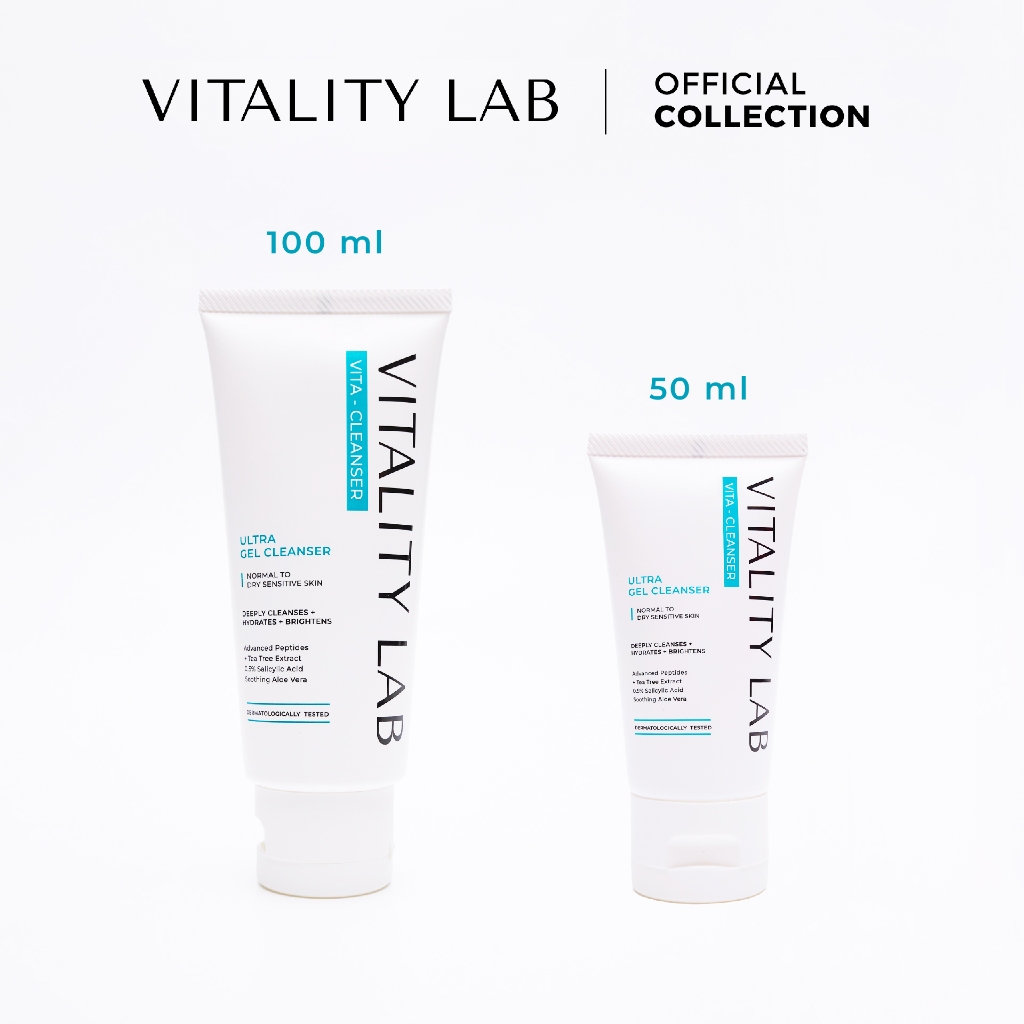 เจลล้างหน้า Vita-Cleanser สำหรับผิวแพ้ง่ายและผิวปกติ พร้อม Tea Tree และ Aloe Vera จาก VITALITY LAB รูปที่ 4