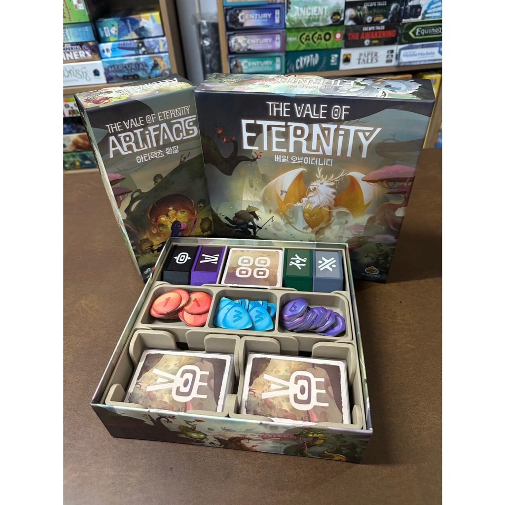 [Plastic]The Vale of Eternity + Exp. [TH/EN] Board Game: Organizer - ชุดกล่องจัดเก็บอุปกรณ์สำหรับบอร์ดเกม(Sleeved cards)