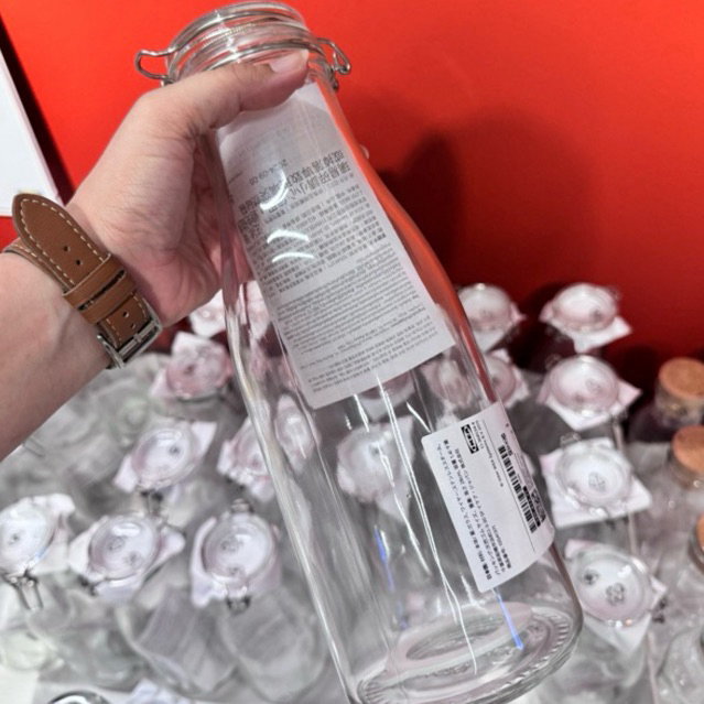 IKEA (อิเกีย) ขวดโหลน้ำมีฝาปิด ขนาด 0.4 ลิตร 1 ลิตร และ 1.4 ลิตร