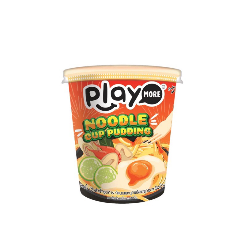เพลย์มอร์พุดดิ้งนู้ดเดิ้ลคัพ 136ก. PLAYMORE PUDDING NOODLE CUP/ เพลยมอร์กัมมี่เบบี้ไดโนผลไม้รวม48ก
