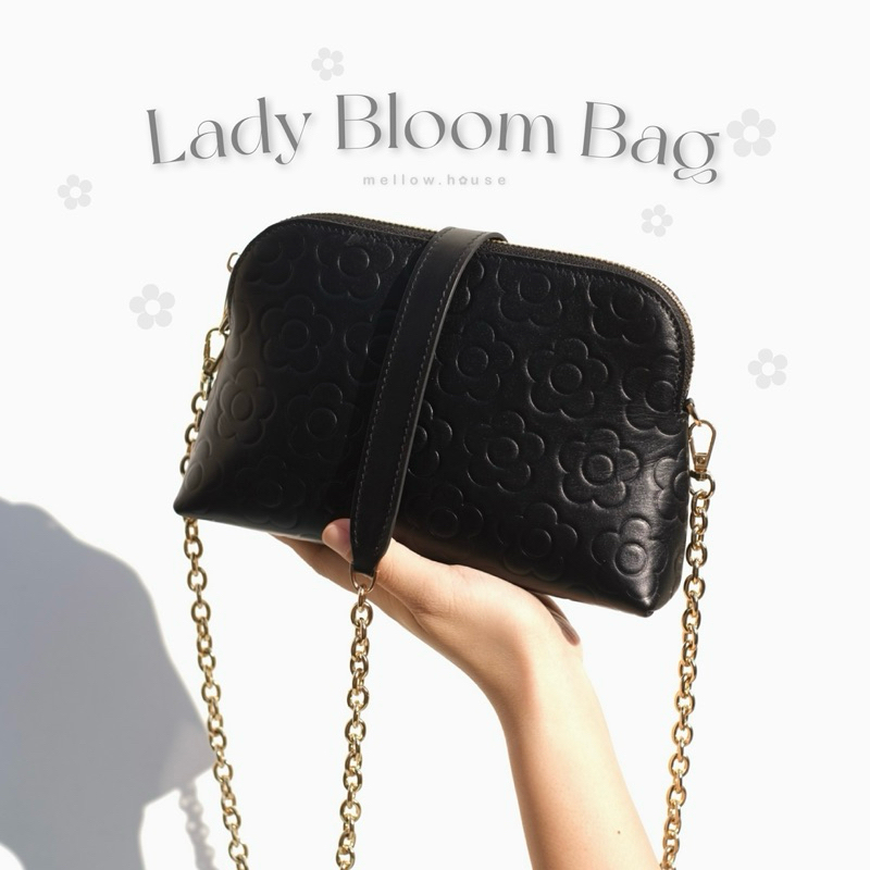 ✿ Lady Bloom Bag ✿ กระเป๋าหนังสะพายข้าง