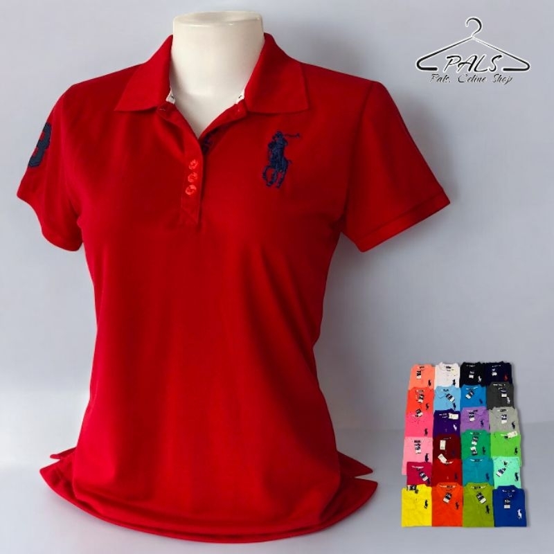 เสื้อโปโล ปักม้า เนื้อผ้า T/C Polyester ผสม cotton พรีเมี่ยม สงไว