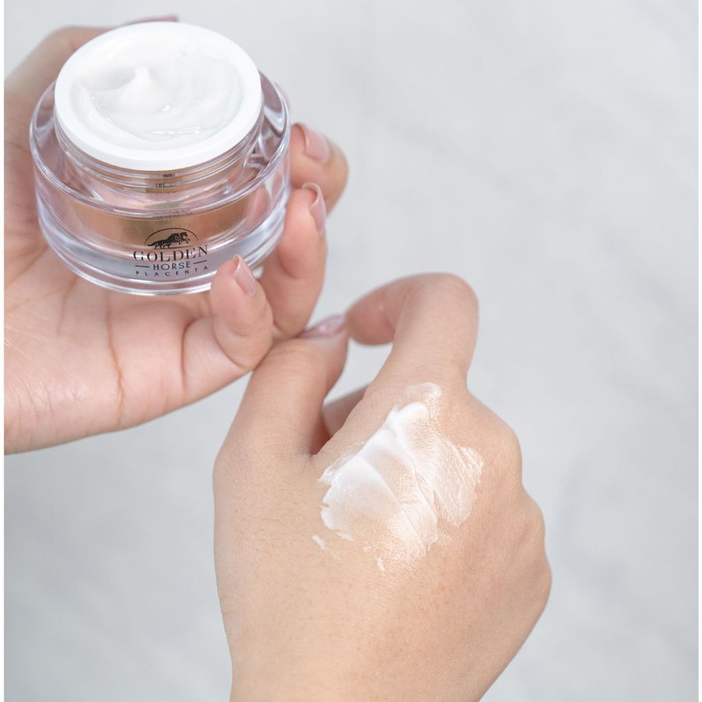 Set 3 pcs Cosmesia Golden Horse Placenta Cream 15g - รูปที่ 4