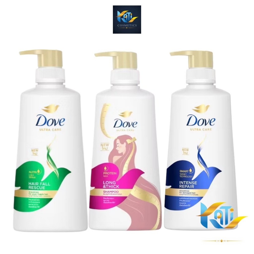 Dove โดฟ แชมพู Shampoo Ultra Care แชมพู ผมแห้งเสีย Dove Shampoo 410ml