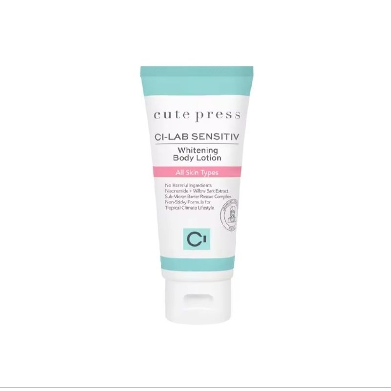 Cute Press ครีมทาผิว Ci-Lab Sensitiv Whitening Body Lotion 75g ผิวกระจ่างใสใน 14วัน เพื่อคนเมืองร้อน