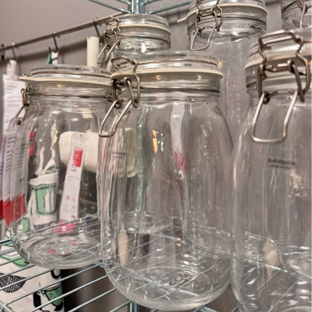 IKEA (อิเกีย) โหลแก้ว พร้อมฝาปิดล็อคอย่างดี