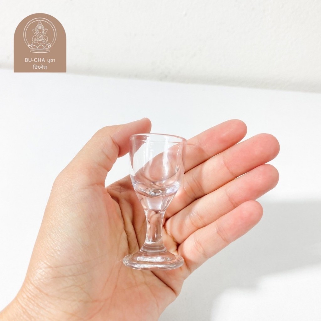 DT01-14 แก้วช็อตแก้วใบเล็ก10 ml.